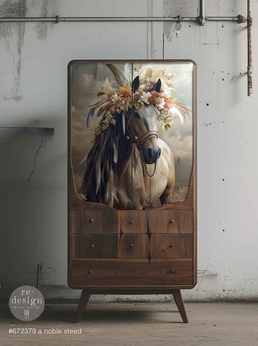 Noble Steed A1 Decoupage Fiber Paper - ReDesign with Prima