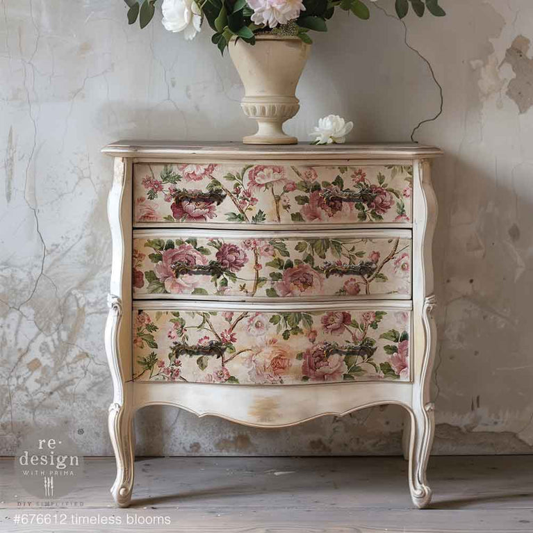 Timeless Blooms by Kacha Decoupage Decor Tissue Paper - ReDesign with Prima