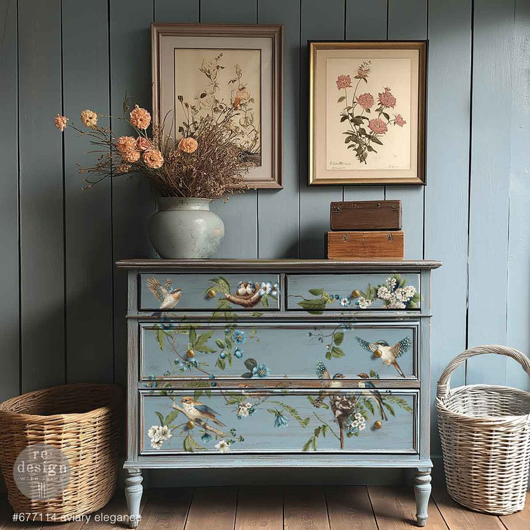 Aviary Elegance Decor Transfer - ReDesign with Prima