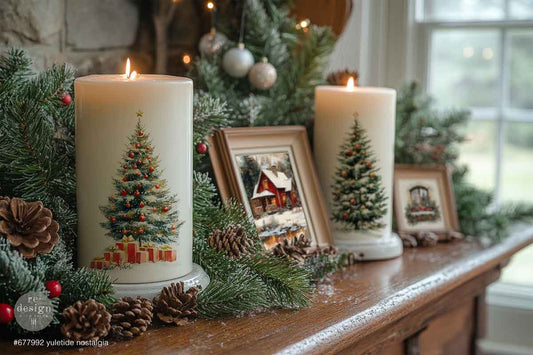 Yuletide Nostalgia Middy Decor Transfer - ReDesign with Prima
