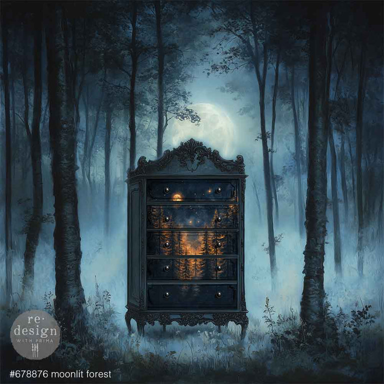 Moonlit Forest A1 Decoupage Fiber Paper - ReDesign with Prima