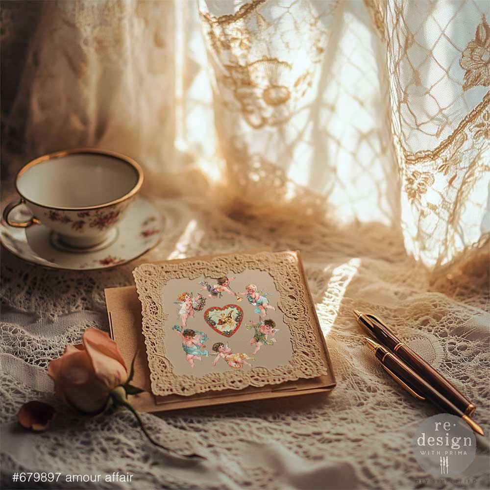 Amour Affair Small Decor Transfer - ReDesign with Prima