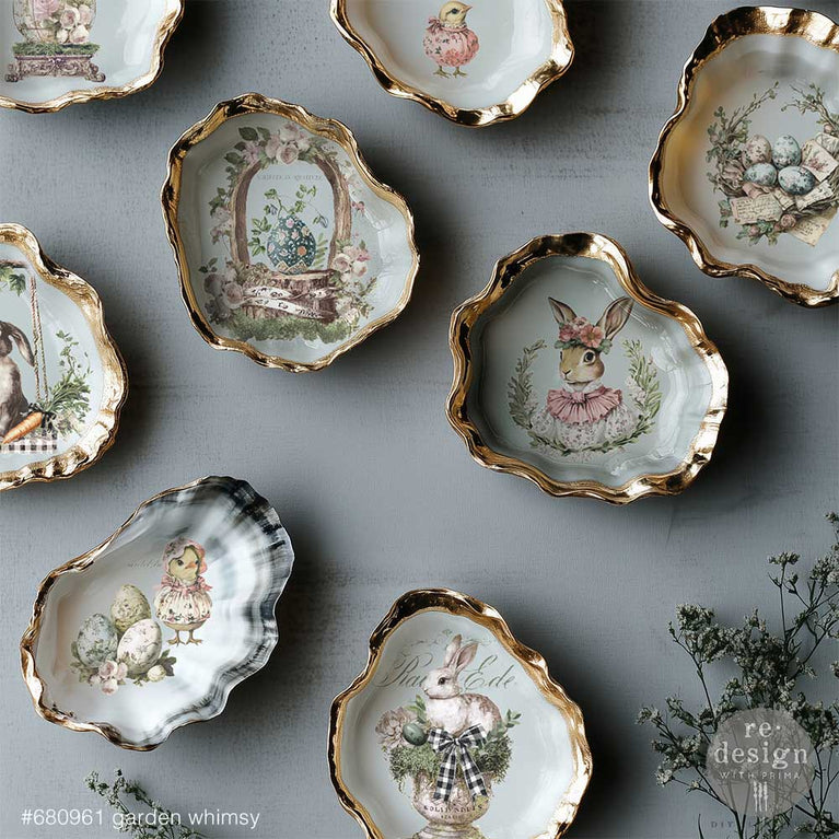 Garden Whimsy Middy Decor Transfer - ReDesign with Prima