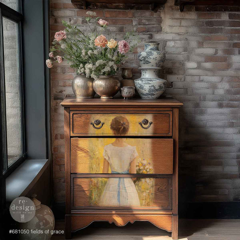Fields of Grace A3 Decoupage Fiber - ReDesign with Prima