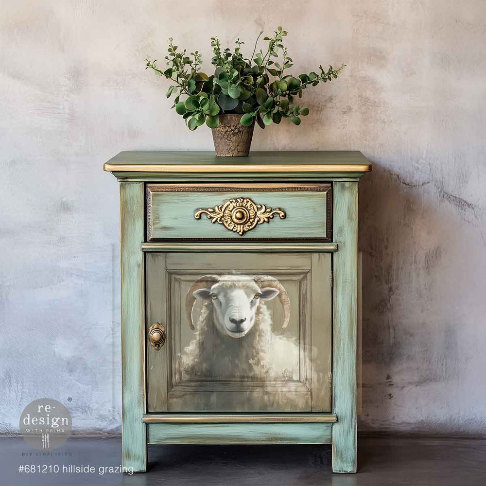 Hillside Grazing A3 Decoupage Fiber - ReDesign with Prima