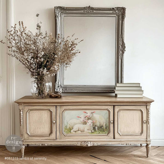 Lambs of Serenity A3 Decoupage Fiber - ReDesign with Prima