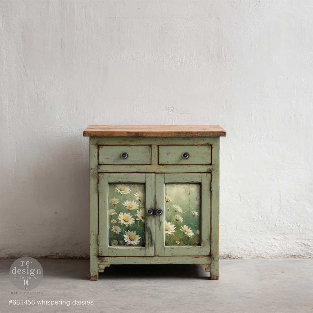 Whispering Daisies A3 Decoupage Fiber - ReDesign with Prima