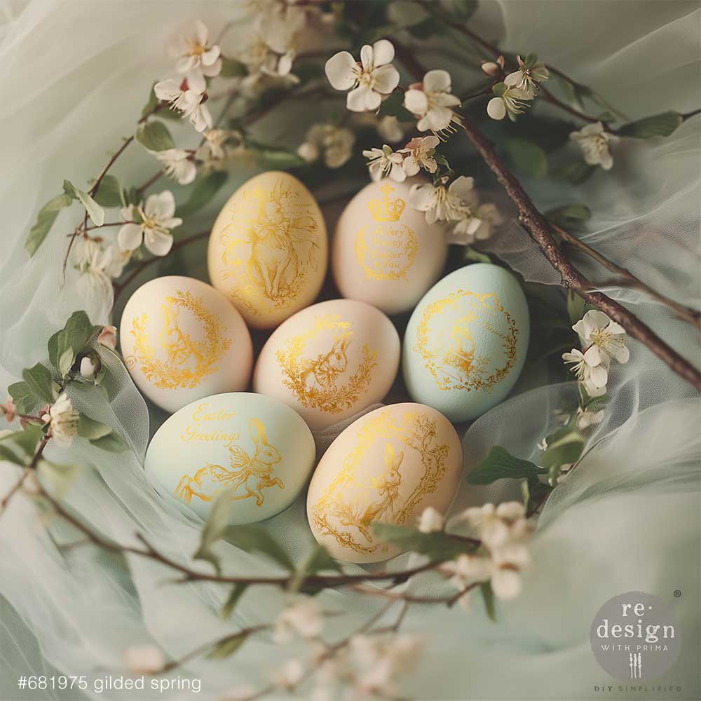 Gilded Spring H2O Transfer Sheet - ReDesign with Prima
