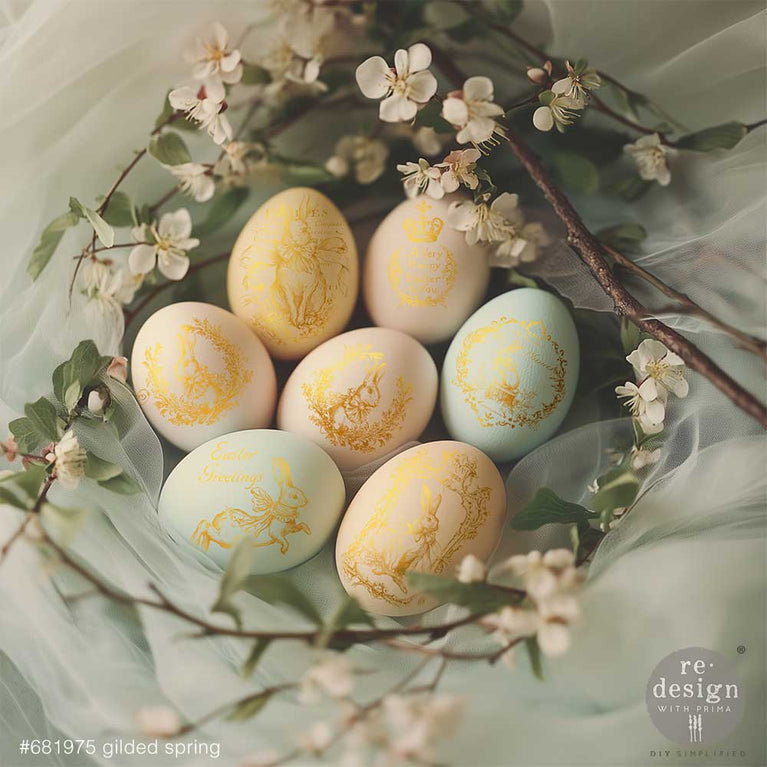Gilded Spring H2O Transfer Sheet - ReDesign with Prima