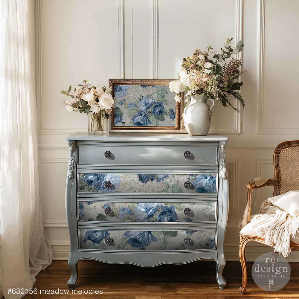 Meadow Melodies Double Delight Decoupage Fiber Paper Set - ReDesign with Prima