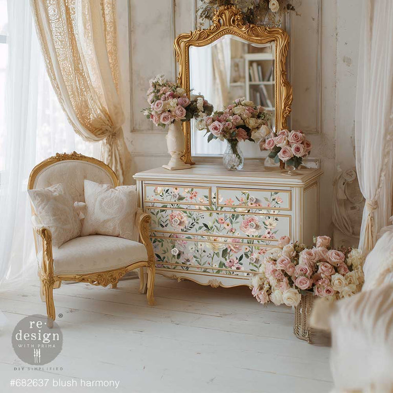 Blush Harmony Decor Transfer - ReDesign with Prima