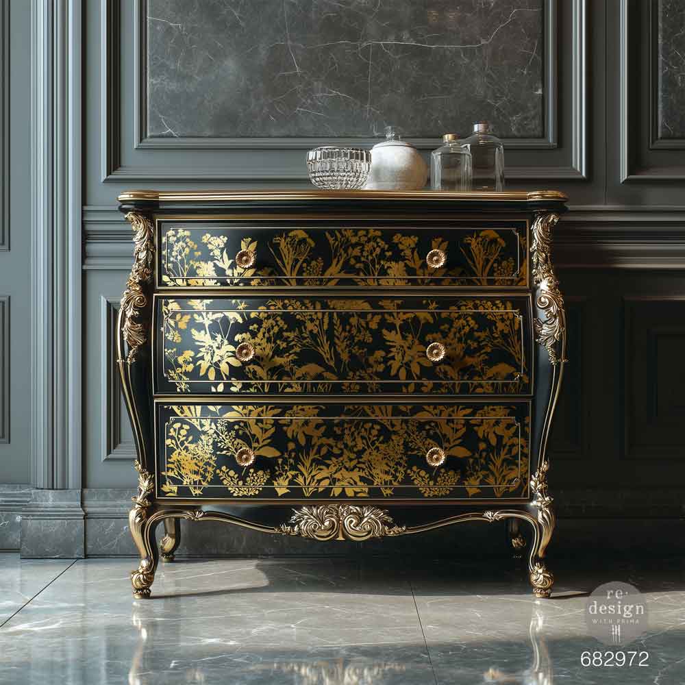 Luxe Foliage Transfer by Kacha (Gold Foil) - ReDesign with Prima