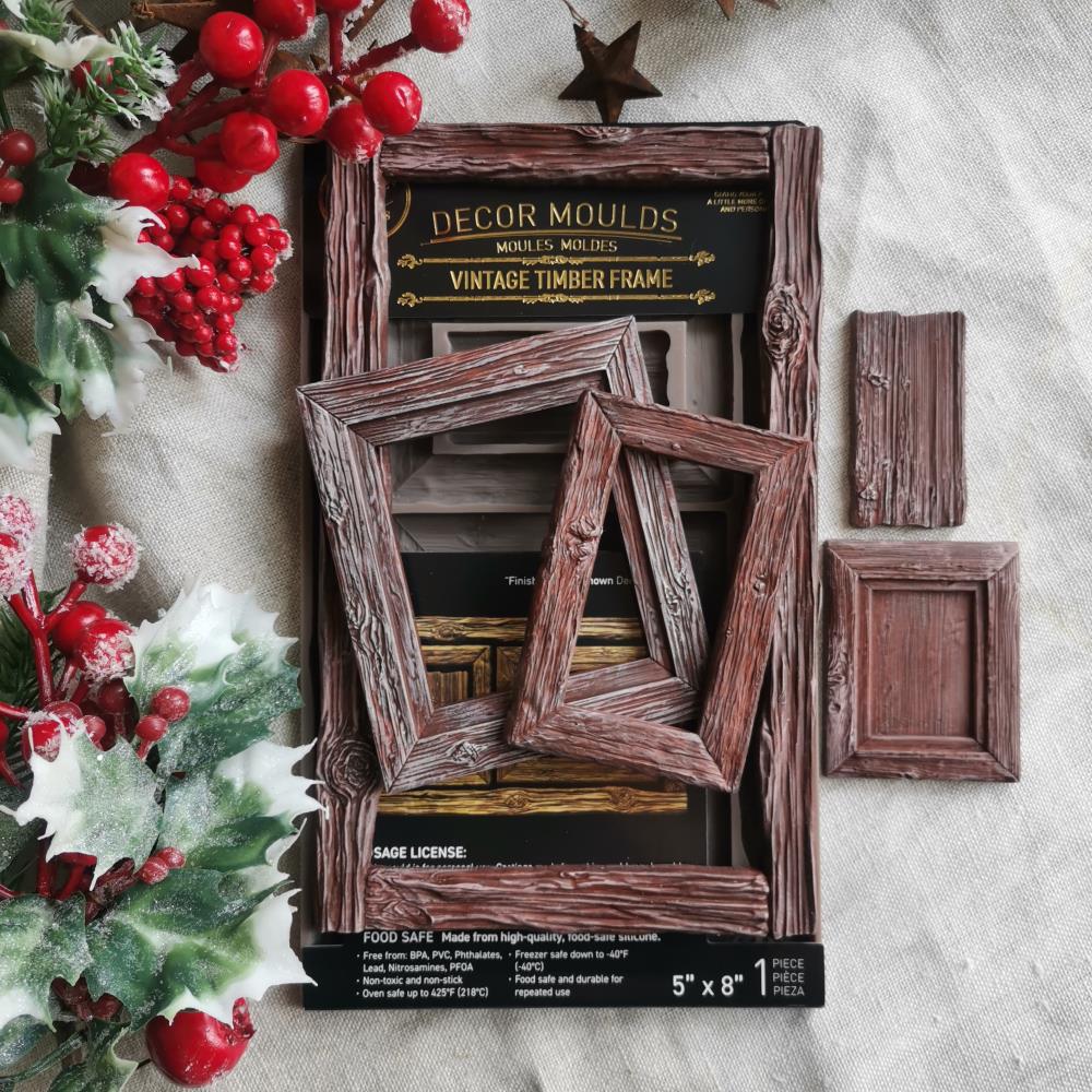 Vintage Timber Christmas Decor Mould - ReDesign with Prima