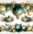 Vintage Victorian Christmas Transfer (3 Pack) - LaBlanche