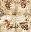 Flower Bees Quad (#6474) Rice Paper - AB Studios