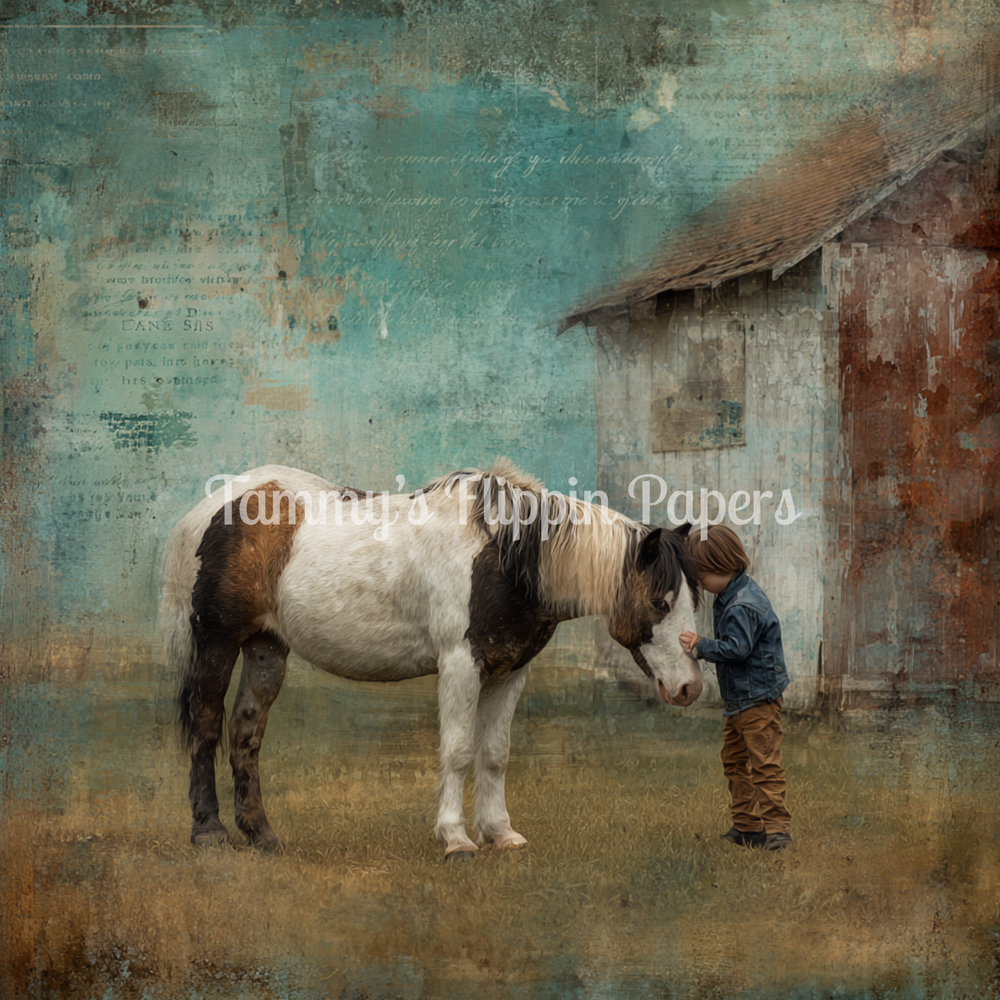 A Boy & His Pony Tissue Paper - Flippin Furniture