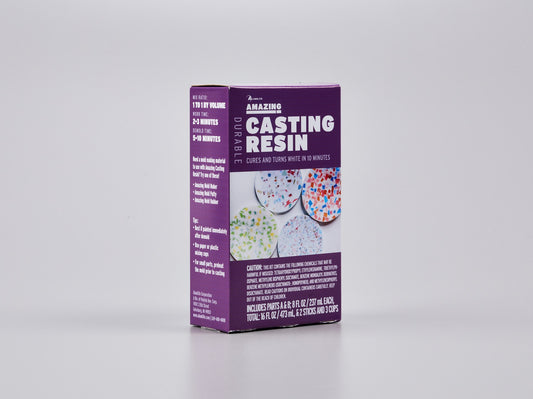 Amazing Casting Resin – Includes Parts A & B; 8 Fl Oz / Total 16 Fl Oz + 2 sticks + 3 cups ReDesign