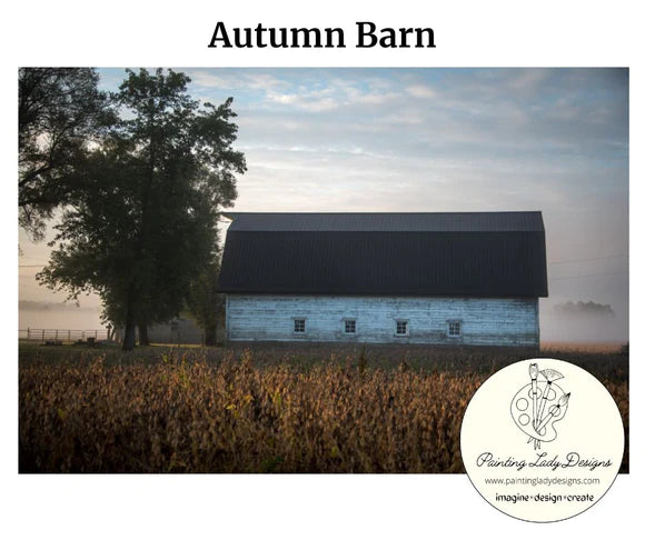 Autumn Barn Decoupage Paper - Painting Lady Designs