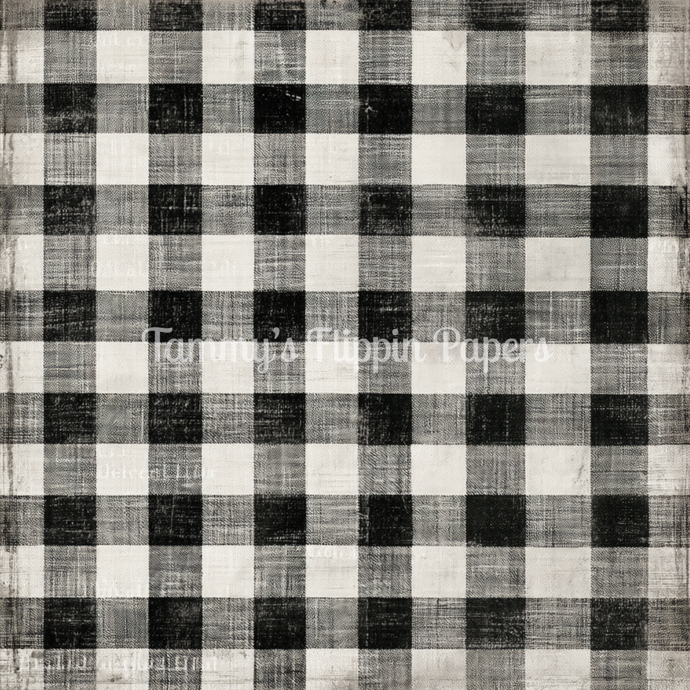 Black & White Checks Tissue Paper - Flippin Furniture