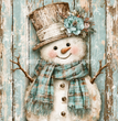 Blue Frost Decoupage Paper - Flippin Furniture