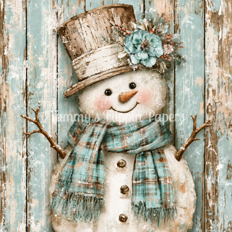 Blue Frost Decoupage Paper - Flippin Furniture