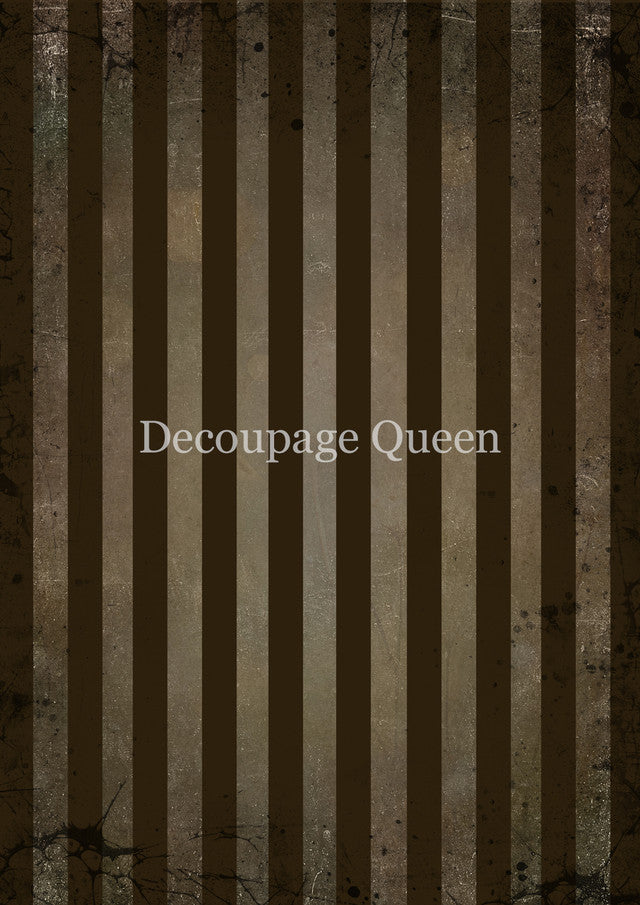 Brown Stripes Rice Paper - Decoupage Queen