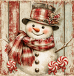 Candy Shop Snowman Decoupage Paper - Flippin Furniture