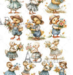 Farmer Ducks Multi (#261) Rice Paper - Carte Italiano