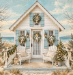 Christmas Cottage Decoupage Paper - Flippin Furniture