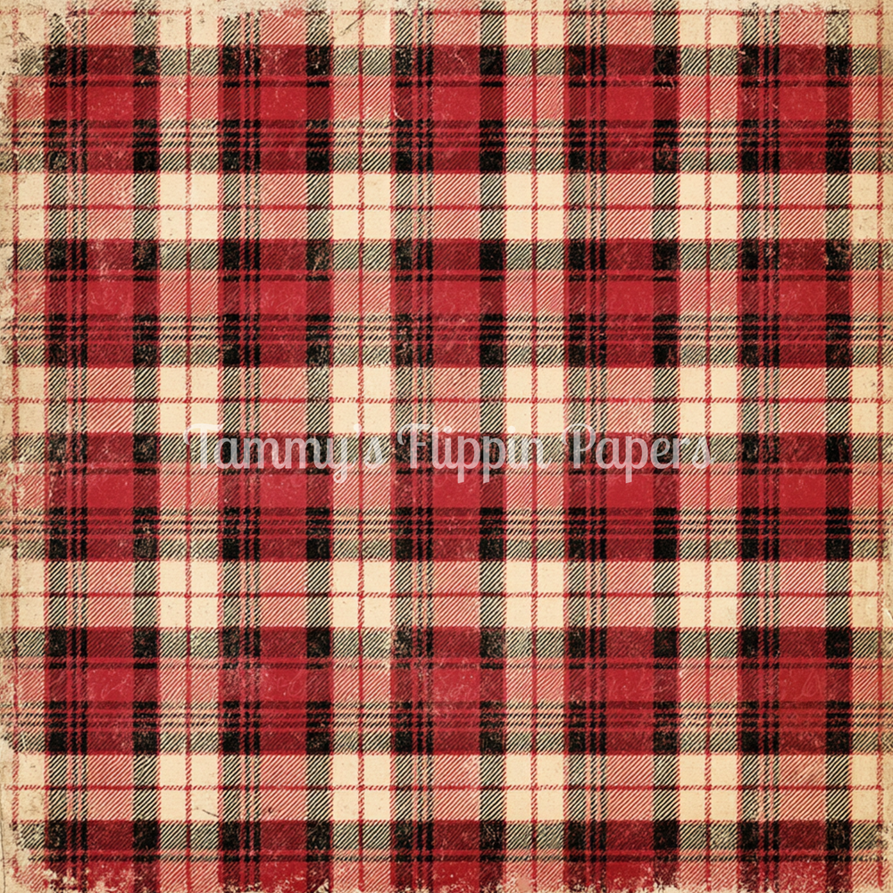 Christmas Tartan Tissue Paper - Flippin Furniture