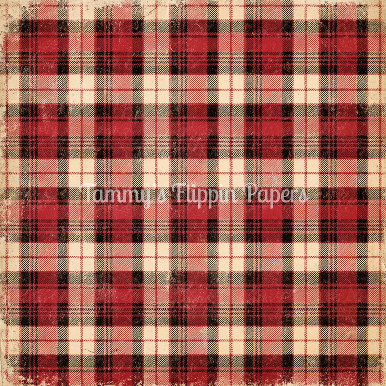 Christmas Tartan Tissue Paper - Flippin Furniture