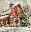 Christmas at the Red Barn Tissue Paper - Flippin Furniture