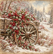 Country Lane Winter Decoupage Paper - Flippin Furniture