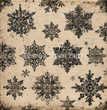 Cream & Black Snowflake Background Tissue Paper - Flippin Furniture