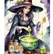 Purple Witch Rice Paper (DC486) - Decoupage Central