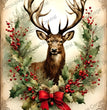 Christmas Stag Rice Paper (DC1027) - Decoupage Central