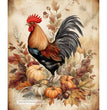 Fall Rooster Rice Paper (DC112) - Decoupage Central
