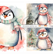Penguin Trio Rice Paper (DC138) - Decoupage Central