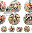 Barnyard Circles (DC193) Rice Paper - Decoupage Central