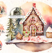 Gingerbread Houses Rice Paper (DC217)- Decoupage Central