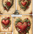 I Heart Christmas Rice Paper (DC219) - Decoupage Central