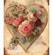 Victorian Heart Rice Paper (DC220) - Decoupage Central