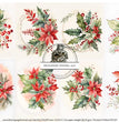 Poinsettia Elements Rice Paper (DC221) - Decoupage Central