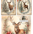 Holiday Stag Rice Paper (DC234) - Decoupage Central