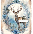 Blue Stag (DC235) Rice Paper - Decoupage Central