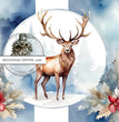Blue Christmas A4 Rice Paper (DC236) - Decoupage Central