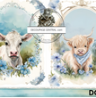 Baby Cows Rice Paper (DC244) - Decoupage Central