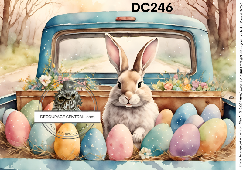 Easter Delivery Rice Paper - Decoupage Central