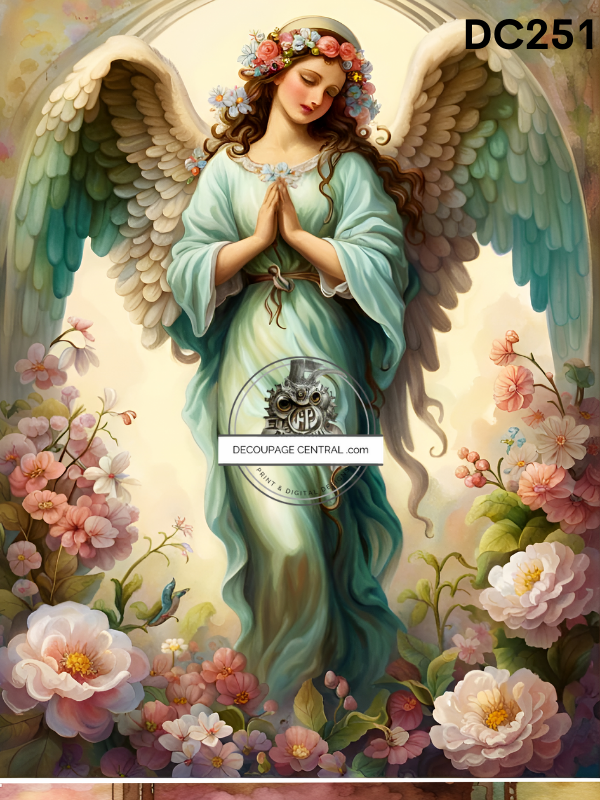 Angels Prayer Rice Paper - Decoupage Central