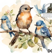 Birds on Branch Decoupage Paper (DC258) - Decoupage Central